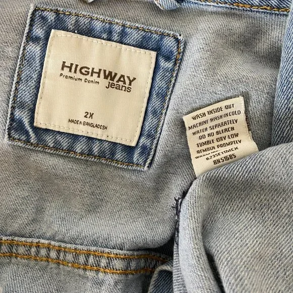 Long Distressed Jeans Jacket - Picture 7 of 8